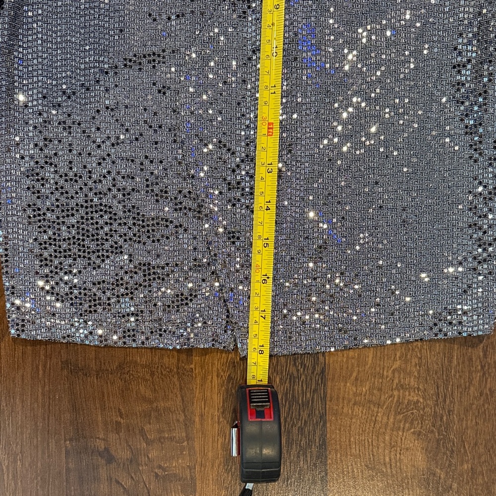 Love Culture Sparkling Silver Sequin Cropped Jacket / Cardigan (small, see ad) - Picture 8 of 14